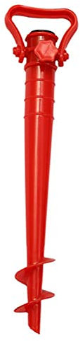 Tianbi Ancre de sable pour parasol de plage, support à vis de parapluie, support de parasol de plage antirouille pour la plage et la pêche