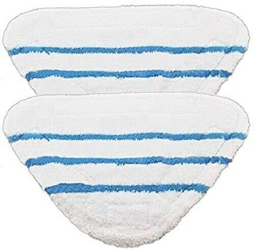 Certified 2 Microfibre Steam Mop Pads to fit Beldray Voche VH011 and Groundlevel 20-in-1 Moss 1300w 5-IN-1 9-IN-1 BEL0182 BEL0196 BEL0200 BEL0210 BEL0636 BEL01108V2NBMFOB