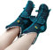 Lustige Socken Gestrickte Socken Drachen Krokodil Tier Socken dick Gestrickt Warme Bodensocken Skurrile Alligator Strickmanschette Winter warme Socken Kuschelsocken (Blauer Drache, Erwachsene)