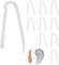 10pcs Hearing Aid Tubes, Flexible Hearing Aid Tubing Replacement Professional Hearing Aid Supplies for Seniors(3.3*2.0mm)