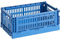 Hay Transportbox Colour Crate S aus recyceltem Polypropylen in der Farbe Electric blue