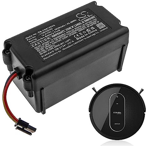 3000mAh Ersatzakku, Batterie kompatibel mit Vileda VR302, CECOTEC Conga 1290, Conga 1390, Conga 1490, Conga 1590, CONG0003, Proscenic P1, P2, P3, KA760, 780T, 790T, Summer P1S, BONA18650-AA, VR1717