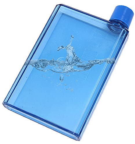 Amesor Agua Plana - Agua Delgada - Agua Transparente Plana - Agua Viaje - Taza Jugo Viaje Portátil Reutilizable - para Viajes Deportivos Al Aire Libre