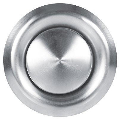 bouche de ventilation réglable, Couvercle de grille d'ouverture de ventilation ronde de réglable en acier inoxydable pour valve d'évacuation d'air à plaque pour mur et plafond de la maison (125 mm)