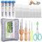 Benlay 118PCS Wolle Filzen Werkzeug Kit, Nadeln Filzwerkzeuge Mit 80 PCS Nadeln Filzen 3-Modelle Von Holzgriffen Große Filz Pad, 4-Größen Filznadeln Passend Für Verschiedene Filzprojekte