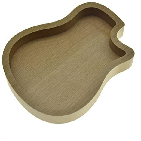 KAISH Ahornholz Gitarre Plektrum Box Holz Gitarre Body Neck Style Plektren Case Holz Plektrum Aufbewahrung Halter Gitarre Body Style