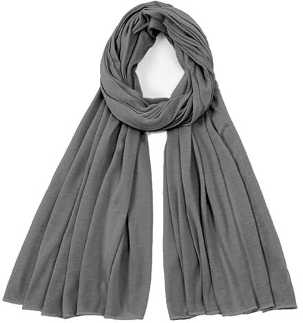 Van Der Rich ® - Einfarbiger Schal Weiche Stola 68cm*170cm - Damen (Dunkelgrau5)