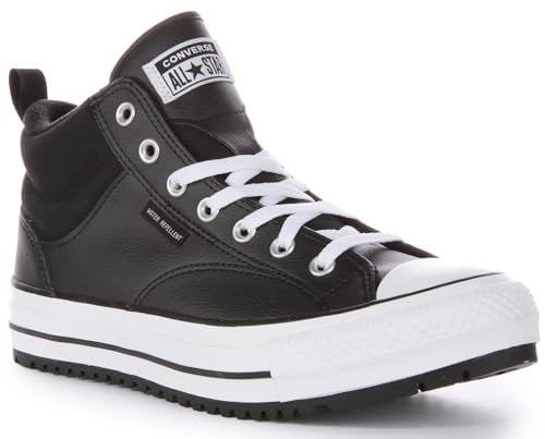 CONVERSE Men's Chuck Taylor All Star Malden Street Boot Sneaker, Black/White, 10 UK