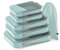 Kompressions Packwürfel Set mit Kompression Koffer Organizer Travel Organizer für Koffer und Rucksack Compression Packing Cubes Komprimierbaren Packwürfeln zur Organisation Packtaschen Set (Blue-8-6)