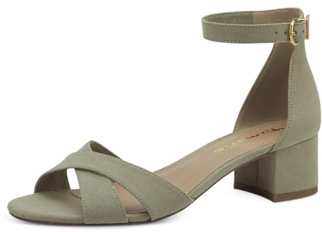 Tamaris Damen Sandaletten, Frauen Sandalen,stabil,trage-Komfort,Trend,weich,weit,Weite,Silber,Silber,schwarz,blau,rot,Pistacchio,41 EU