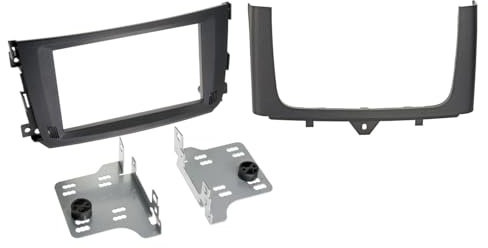 Einbaurahmen für Doppel DIN Autoradio in Smart for Two (A/BR451, 2010-2015) mit OEM Navigation