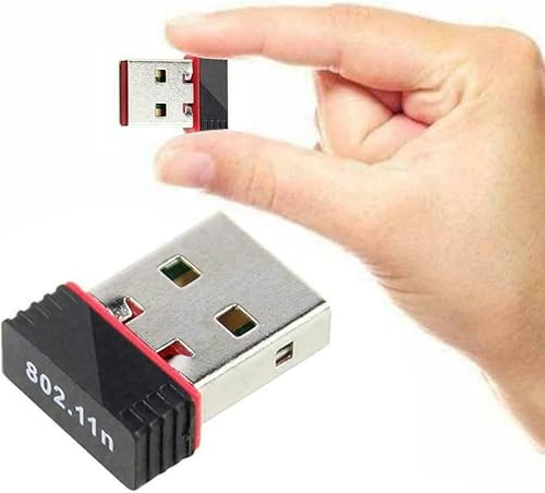 WiFi-PlugnPlay Quick access Wifi Wireless Receiver Usb Adapter, for PC & Laptop, Mini Wifi Dongle, 802.11 Network Dual Band 2.4 Portable Dongle, New LAN Network Card Antenna 150Mbps Portable internet