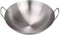 SiaBiced Wok de Acero Inoxidable, sartén para Wok, Wok Acero Inoxidable, sartén Ligera de Fondo Redondo para saltear, sartén para freír Alimentos, cocinar, Chef, 38CM