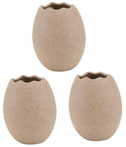 Alipis 3 Pz Vaso Decorativo Idroponico Ciotola Per Uova Rotte Portafrutta Secca Ciotola Per Uova Per Organizzare Ciotola a Forma Di Guscio D'uovo Portafrutta Snack Piatto Di Cibo Ceramica