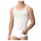 Cagi Canotta Spalla Stretta 1113 in Filo di Scozia Set 1 o 3 Pezzi da Taglia 4 a 7 con Tessitura a Costine Elasticizzato Uomo Bianco 5
