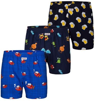 Sugar Pine Boxershorts mit witzigen Motiv-Prints aus 100% Baumwolle