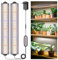 Wolezek Pflanzenlampe LED Vollspektrum, 210 LEDs Grow Light mit Auto Timer 4/8/12/16H, 2 Stück 35 cm Grow Lampe mit 5 Helligkeit, Wachstumslampe für Pflanzen