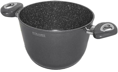 Aeternum, Petragres Ecosolution, Pentola Antiaderente, Diametro 24 cm, Full Induction, Adatto all'Induzione, Rivestimento PFAS FREE, Grigio scuro