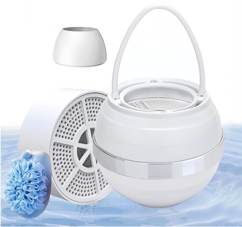 Upgrade Bath Filter For Tub-Advanced 15-Stages Filtration Bathtub Water Filter【Reduce 99% Heavy Metal & Chlorine】Hard Water Softener for Health of Sensitive Skin, Body, Hair, BPA-Free, Easy to Install