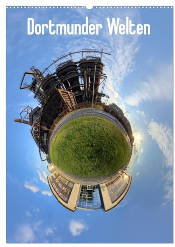 Dortmunder Welten (Wandkalender 2026 DIN A2 hoch), CALVENDO Monatskalender: 360° Polarpanoramen aus Dortmund (CALVENDO Orte)