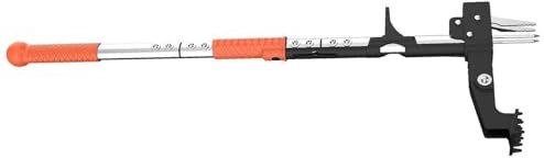 Stand Up Weeder Puller with Adjustable Ergonomic Handle, for Thistles, Dandelions, and More, Aluminum Alloy Garden Tool with 4 Stainless Steel Claws