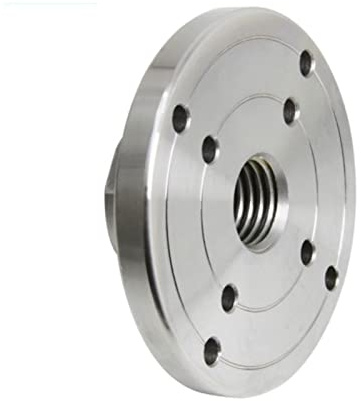 Plato de torno for madera, plato manual acero for, rosca 1 pulgada x 8 TPI, 4 pulgadas, sin portabrocas