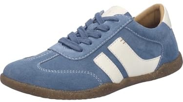 Josef Seibel Damen Low-Top Sneaker Cassandra.11,Weite G (Normal),Wechselfußbett,Sportschuhe,Freizeitschuhe,Slate Blue-Kombi,42 EU