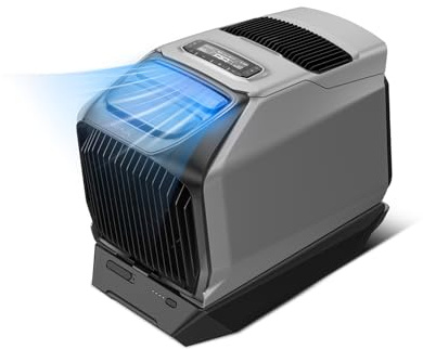 ECOFLOW WAVE 3 Tragbare Klimaanlage mit 1024Wh Zusatzakku, 8 Std. Akkulaufzeit, 1800 W/6100 BTU Kühlen, 2000 W/6800 BTU Heizen, App-Steuerung, Mobile Klimaanlage für Wohnmobile SUVs Camping