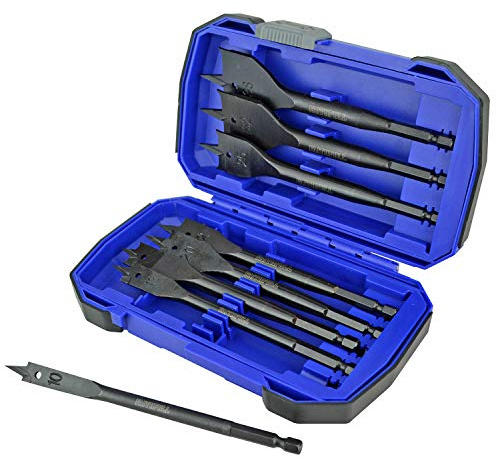 Faithfull Flat Bit Set 8pc in Aluminium Case