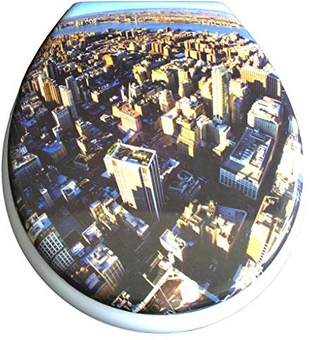 Duroplast WC Sitz Klobrille Modell Downtown mit Absenkautomatik, zur Reinigung abnehmbar, 59836
