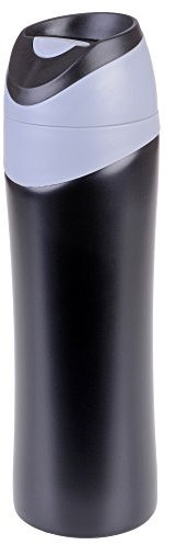 GRÄWE Isolierbecher - 0,4 Liter, Thermobecher aus Edelstahl, auslaufsicher - Serie Thermohome, Schwarz