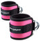 Fitgriff® Fußschlaufen V1 (gepolstert) - für Fitness Training am Kabelzug - (2 Stück) Ankle Straps für Frauen und Männer (Pink)