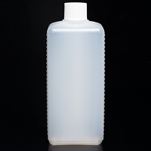 1 bouteille bidon de 500 ml de couleur naturelle (HDPE) bouteille vide, bouteille à remplir soi-même.