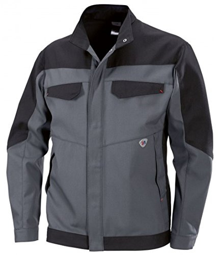 BP 2402-820-5332-44/46l Arbeitsjacke, Stehkragen, verdecktes Druckknopfband, 320,00 g/m², dunkelgrau/schwarz, 44/46l