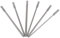 Hilitand 6 Pcs Phillips Head Screwdriver Bits Set S2 Steel Magnetic 1/4 Hex Shank Cross Head Screwdriver Bits Set 150mm