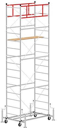 Andamio de acero con una altura de trabajo de 6,20m - Modèle SCEDILUX - Made in Italy - SCEDIL