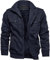TACVASEN Uomo Giacca Militare Invernale Jacket Casual Interno in Pile Caldo collo in Piedi, Navy