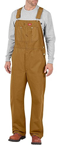 Dickies Men's Bib Overall, Brown Duck, 34W x 34L