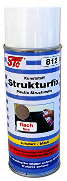 STC Strukturlack Spray fein 400 ml schwarz Kunststoff Strukturfix flach