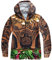 Lito Angels Costume Oceania per Bambino, Giacca Felpe con Zip e Cappuccio, Taglia 3-4 Anni