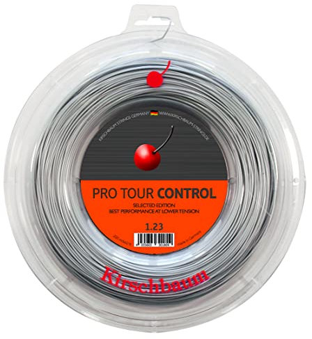 Kirschbaum Reel Pro Tour Control 1,23 mm (17G) 201,2 m, Schwarz