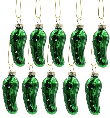 10 x Weihnachtsgurke Glas Gurke 6cm Baumschmuck Christmas Pickle Weihnachten