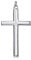 Amberta Unisex 925 Sterling Silber Kreuz Anhänger: Großes Kreuz