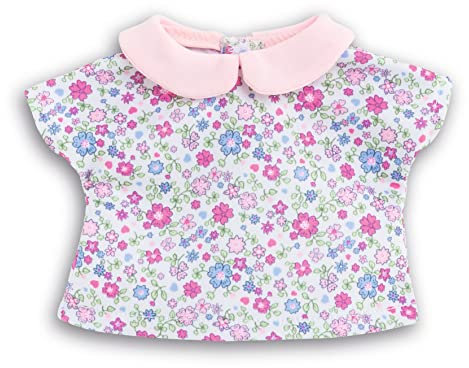 Corolle 9000211870 T-Shirt mit Blumenmuster für Puppe ma, Einfarbig, Mehrfarbig, 36 cm
