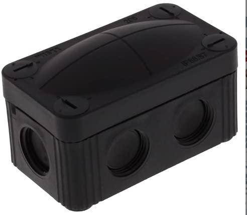 Wiska Combi 206 Junction Box 85x49x51mm Black