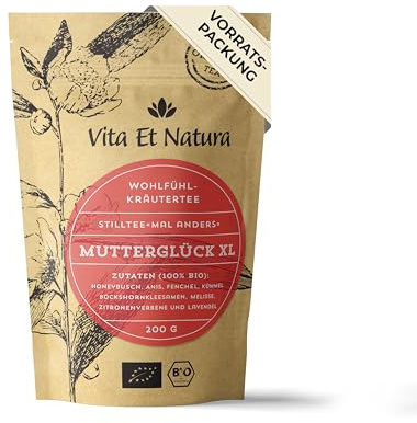 BIO Mutterglück XL (Vorratspackung) - Stilltee mit Bockshornklee | nach Originalrezeptur – von Hebammen empfohlen, 100 % biologisch, laborgeprüft und koffeinfrei