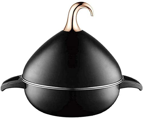 ksamwjf Ton-AuflauftopfTonpfanne Tontöpfe zum Kochen - marokkanischer Tajine-Kochtopf Terrakotta authentisch rustikaler Fuss frei One Pot Coo
