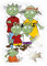 Spreadshirt Die Olchis Classic Eine Schmuddelige Familie Sticker, max. 10 x 10 cm, 10 x 10 cm, Transparent glänzend