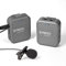 SYNCO G1(A1) Grigio Microfono Lavalier Wireless, 2.4GHz Microphone Professionale per Smartphone, DSLR Reflex, Videocamera, Computer, Laptop, Microfono-Lavalier-Wireless-Professionale-Fotocamera