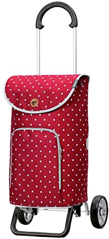 ANDERSEN Einkaufstrolley - Scala Shopper Plus Ole rot 47 L Handwagen,modisch,Shopping, Aluminium, klappbar, leicht, Räder abnehmbar